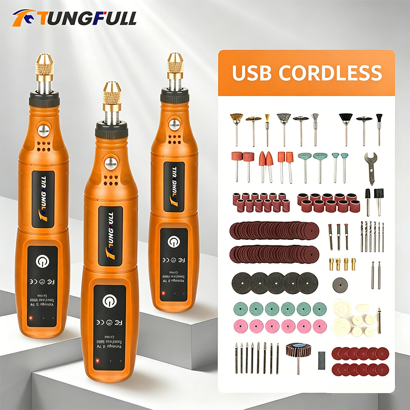 Power Tools Workshop - TUNGFULL Mini Electric Grinder Wireless Rechargeable