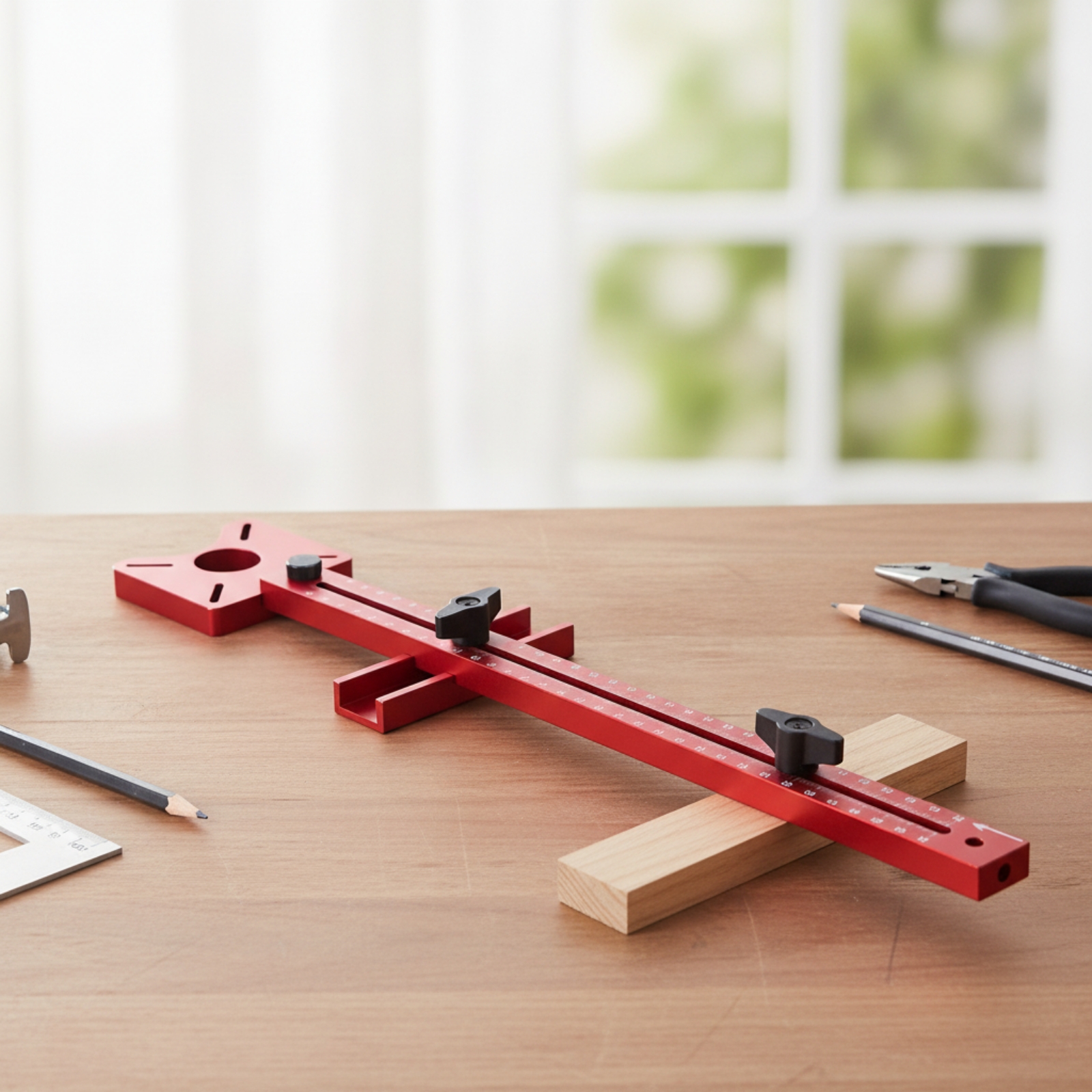 Power Tools Guide - Router Circle Jig Measurement Markings Circle