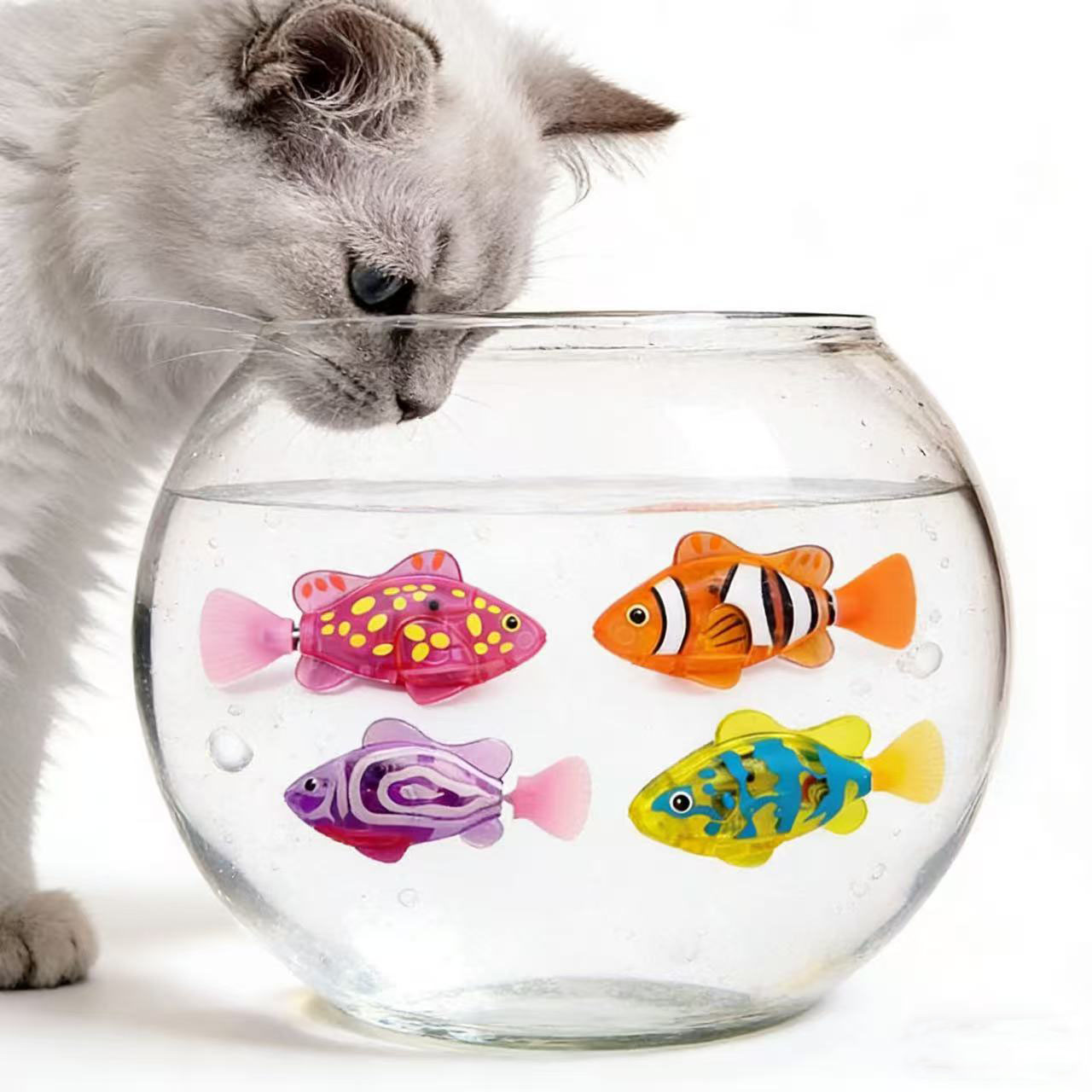Power Tools Cat - Pet cat toy LED interactive swimming