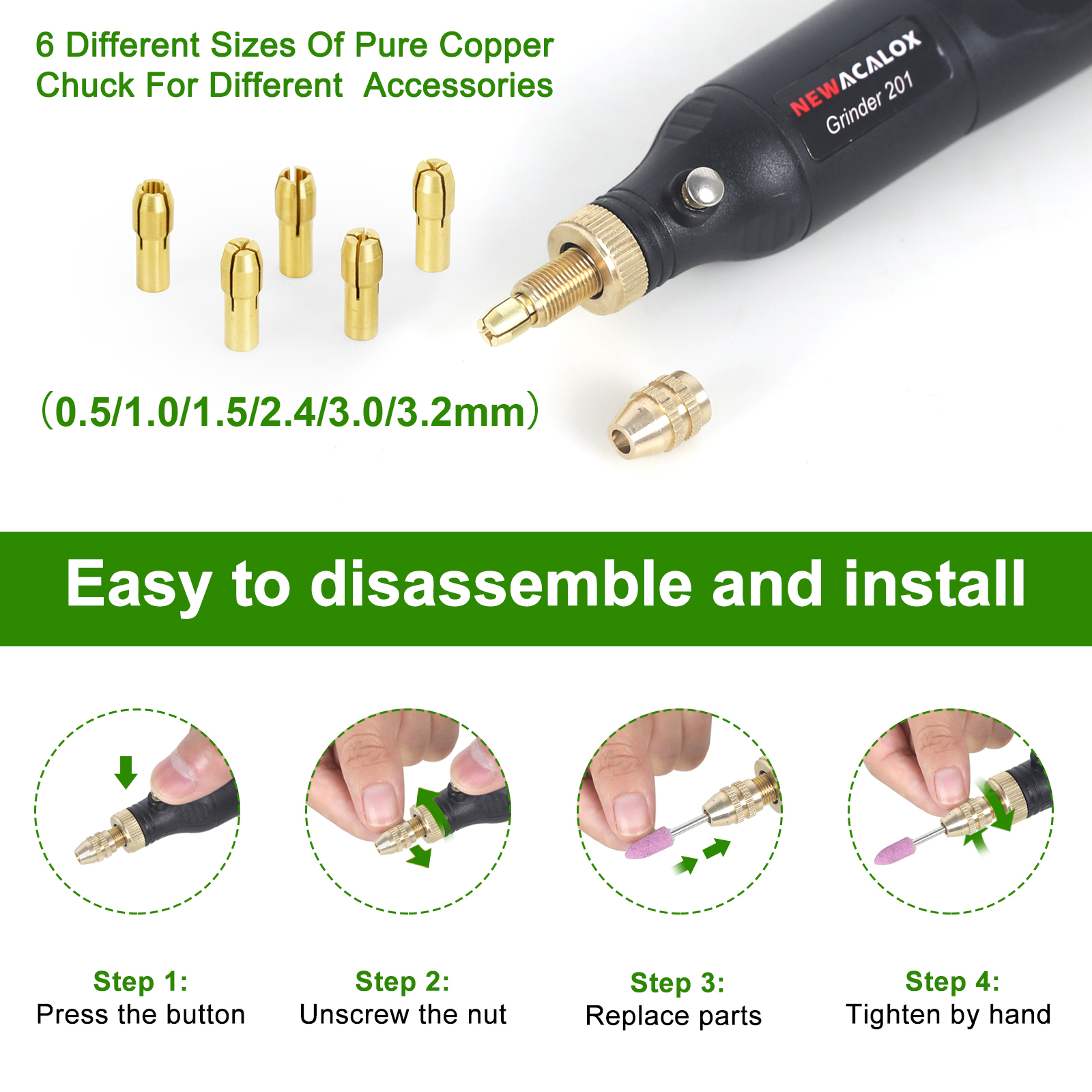 NEWACALOX Cordless Rotary Tool - Power Tools Aeg reseña y precio