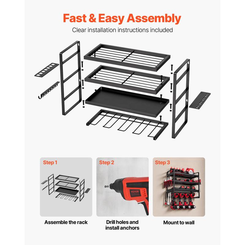 Free Shipping-Power Tool Organ - Power Tools Rack reseña y precio