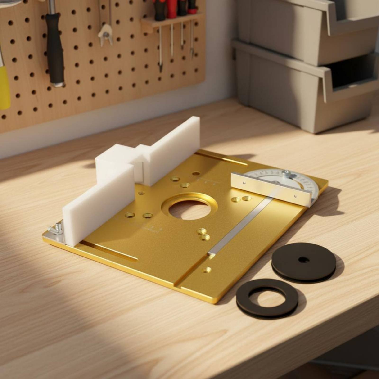 Aluminum Router Table Insert P - Power Tools Guide reseña y precio