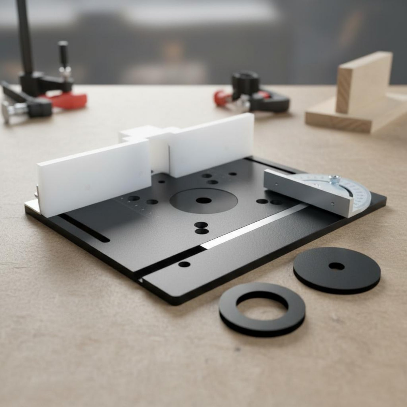 Aluminum Router Table Insert P - Power Tools Guide reseña y precio