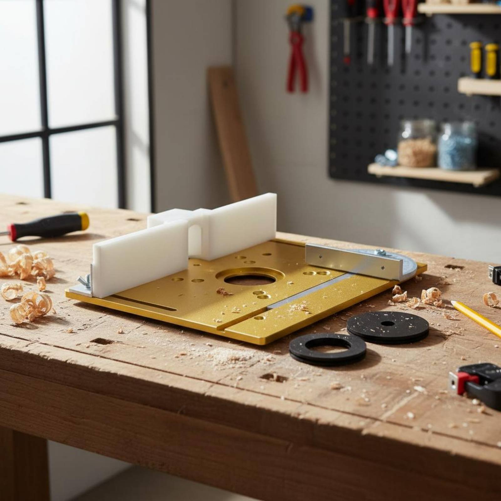 Aluminum Router Table Insert P - Power Tools Guide reseña y precio