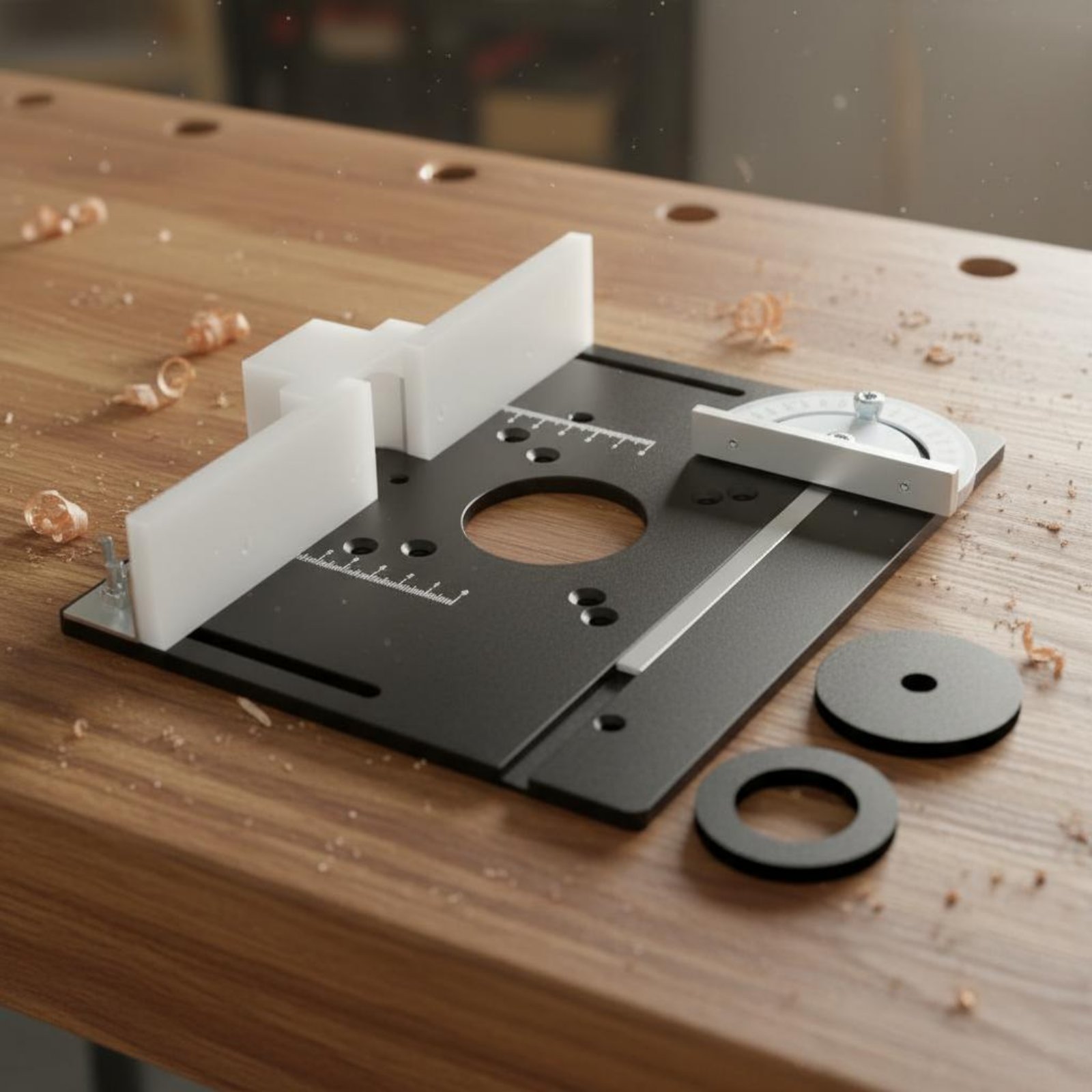 Aluminum Router Table Insert P - Power Tools Guide reseña y precio