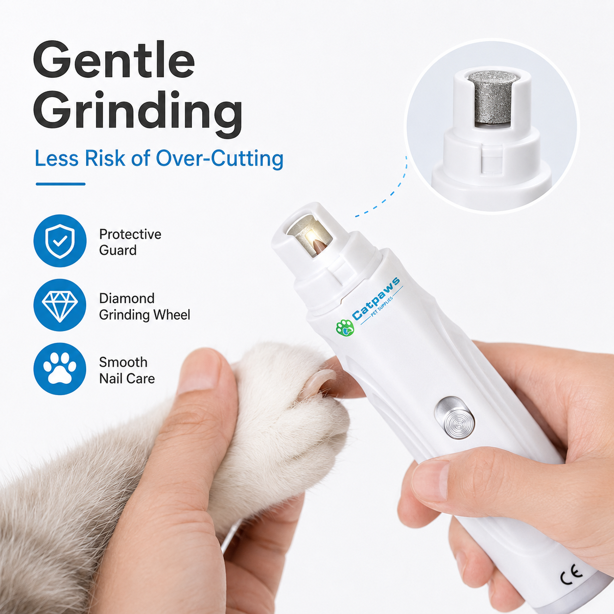 Pet Nail Grinder USB Rechargea - Power Tools Cat reseña y precio