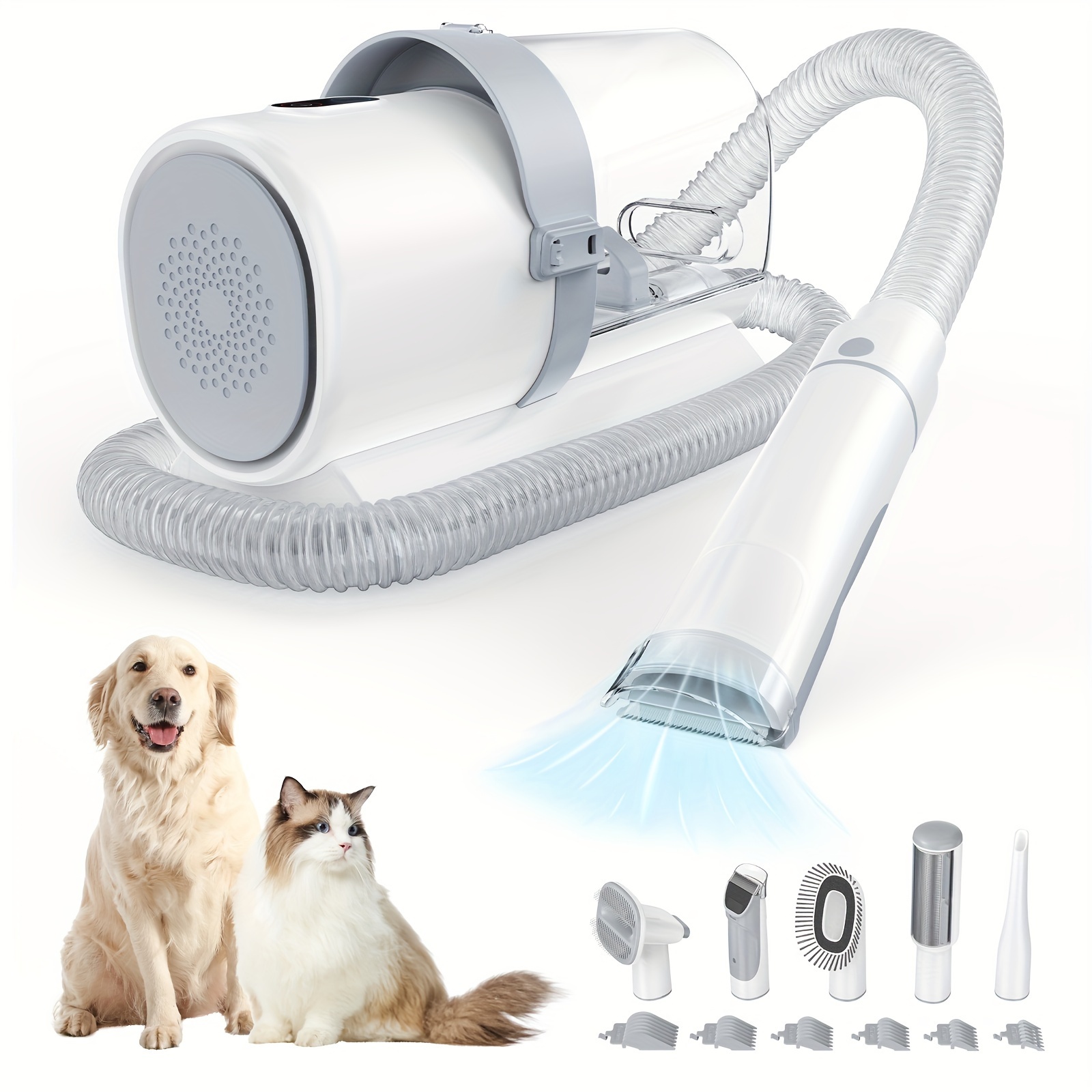 Pet Grooming Vacuum Kit 5 in 1 - Power Tools Cat reseña y precio