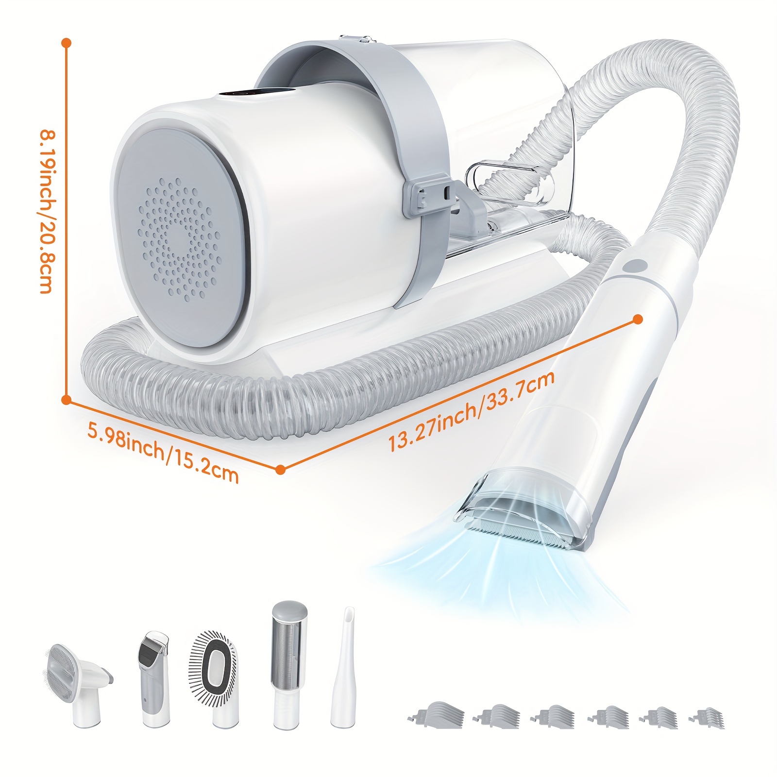Pet Grooming Vacuum Kit 5 in 1 - Power Tools Cat reseña y precio