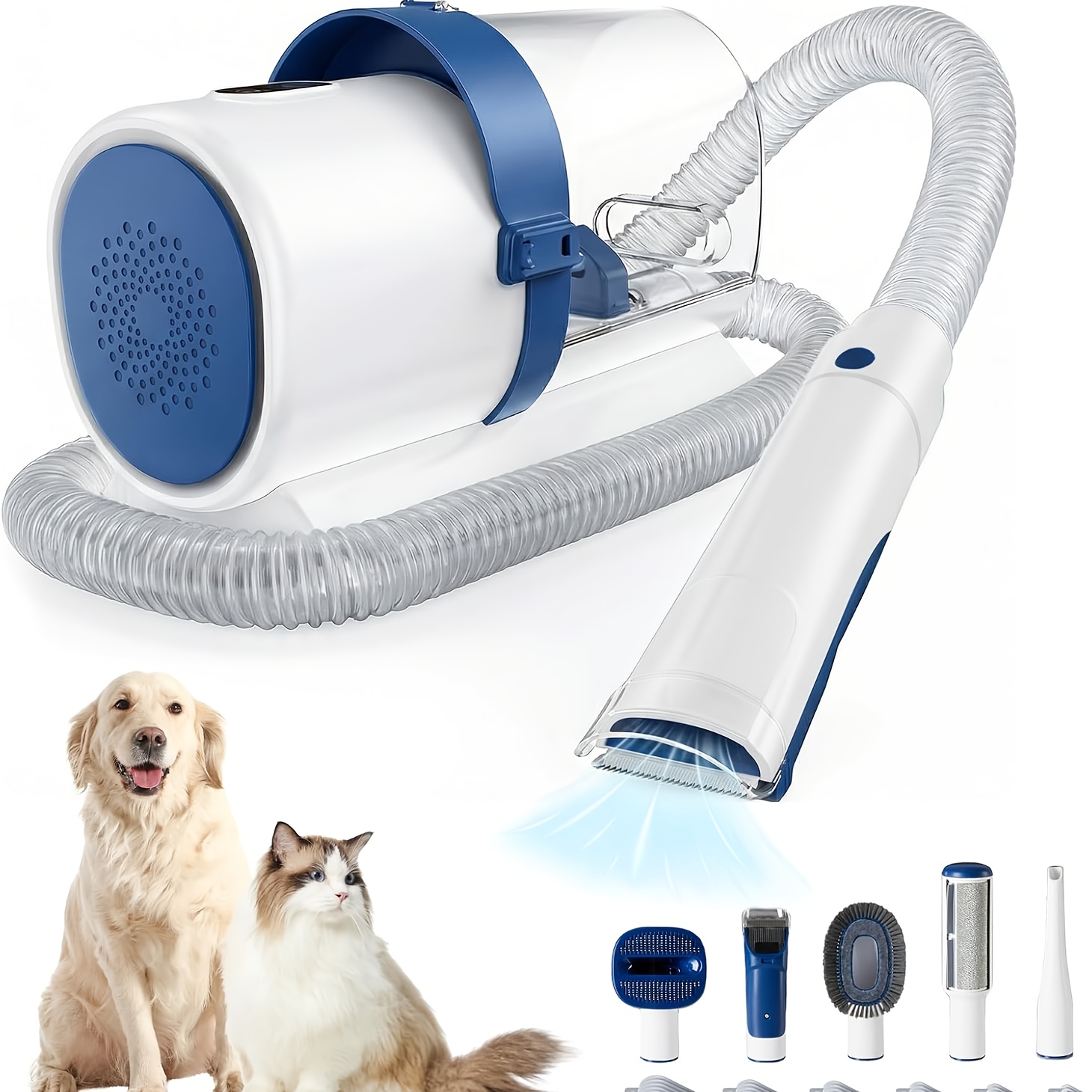 Pet Grooming Vacuum Kit 5 in 1 - Power Tools Cat reseña y precio