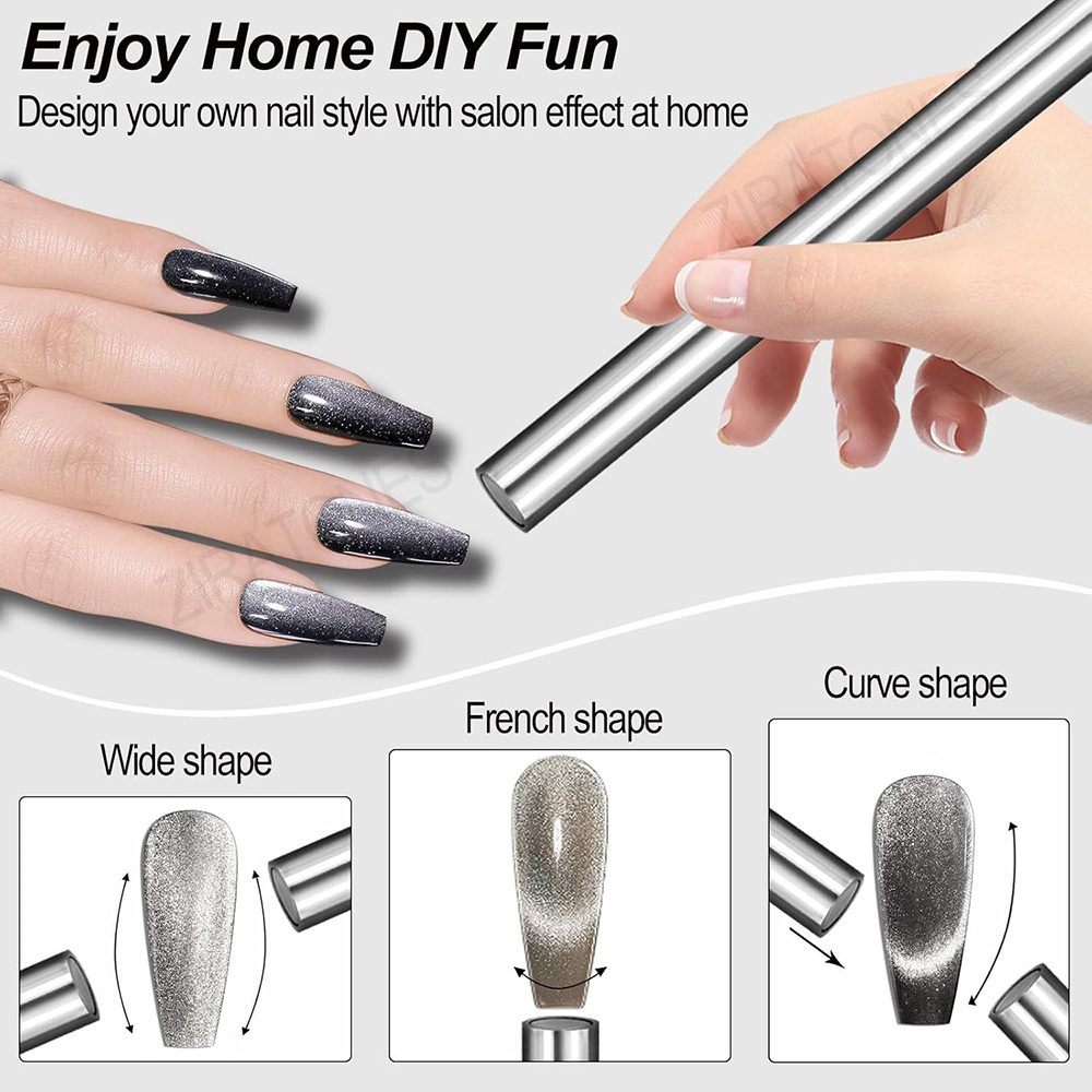 Cat's Eye Glass Bead Nail Art  - Power Tools Cat reseña y precio