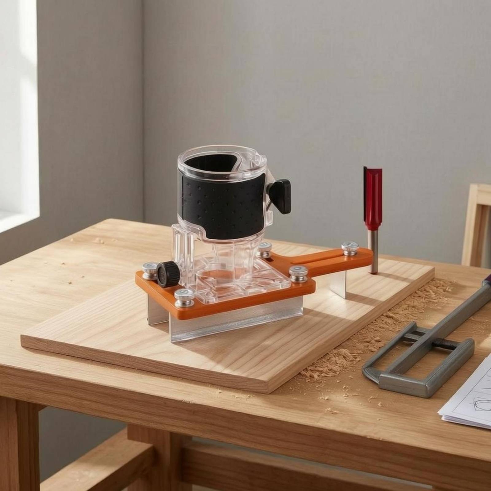 Slotting Guide Bracket Transpa - Power Tools Guide reseña y precio