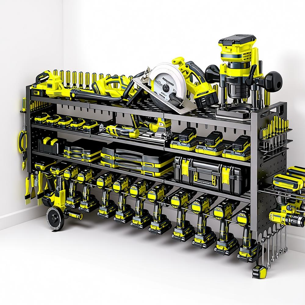 Large Power Tool Organizer Wal - Power Tools Rack reseña y precio