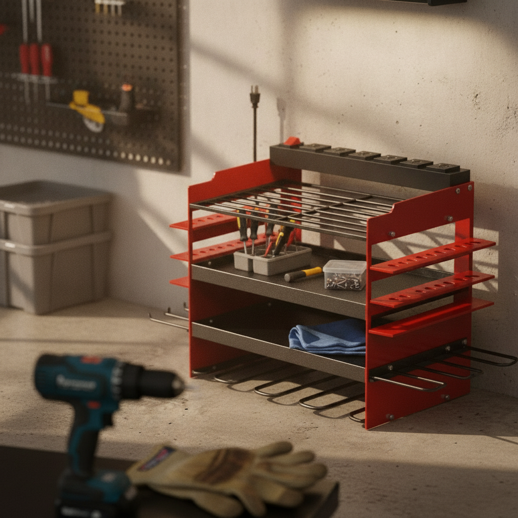 Power Strip Tool Rack Powder-C - Power Tools Rack reseña y precio