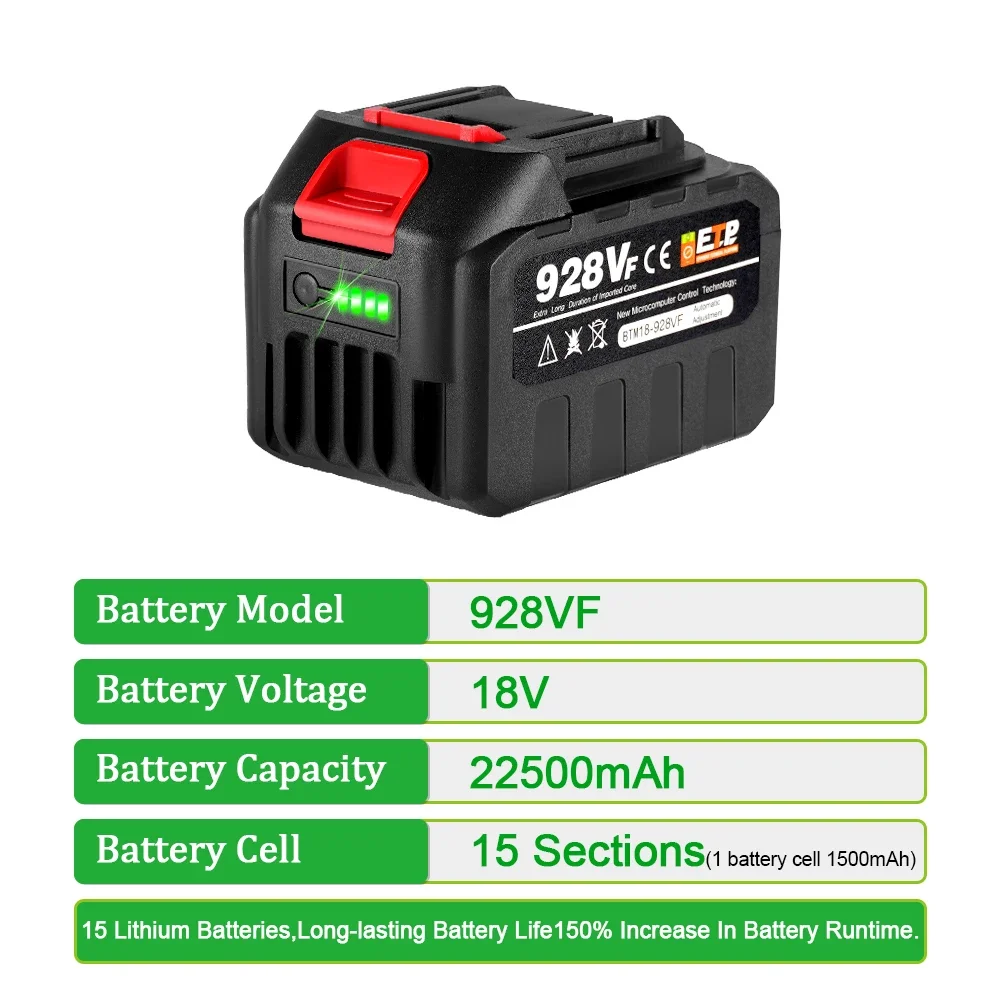 18V 388VF Battery 22500mah 150 - Power Tools For Sale reseña y precio