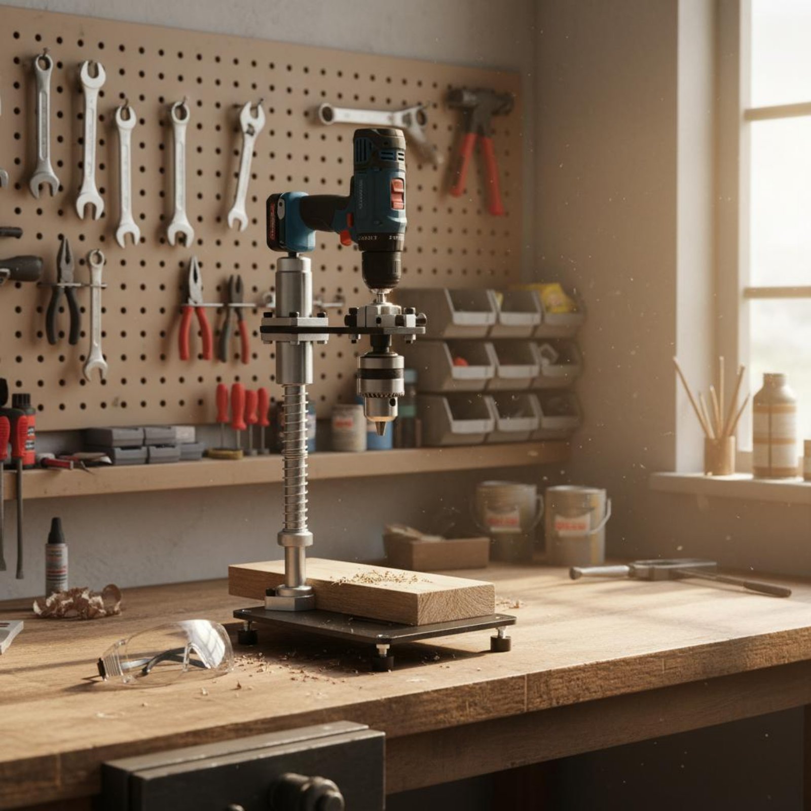 Hand Drill Press Stand Stable  - Power Tools Guide reseña y precio