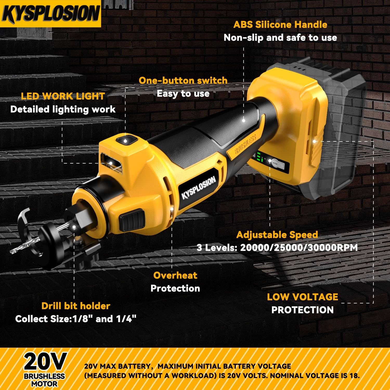 3 Gears Brushless Electric Dry - Power Tools Workshop reseña y precio