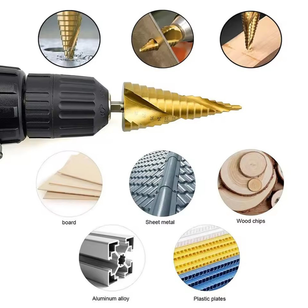 Titanium Plated Step Drill, He - Power Tools World reseña y precio
