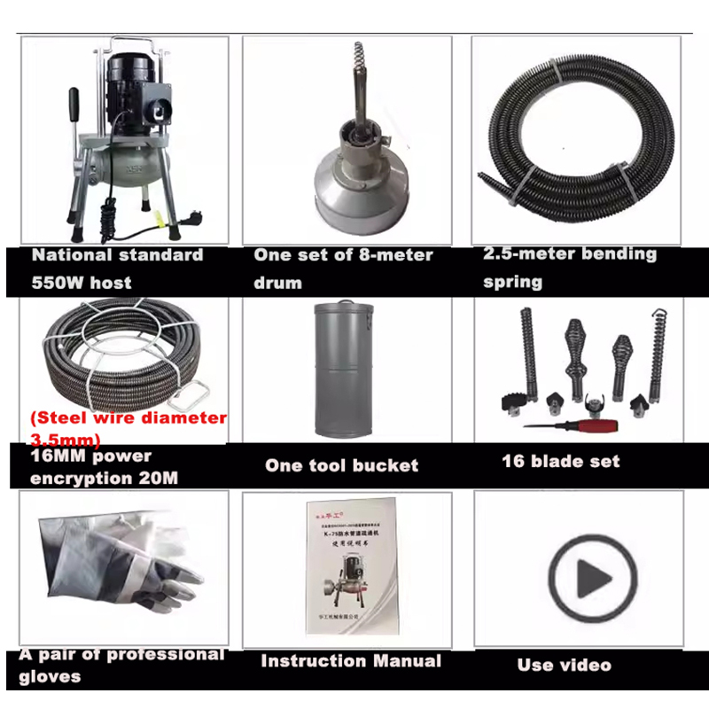 Electric Pipe Dredging Tool  W - Power Tools Types reseña y precio