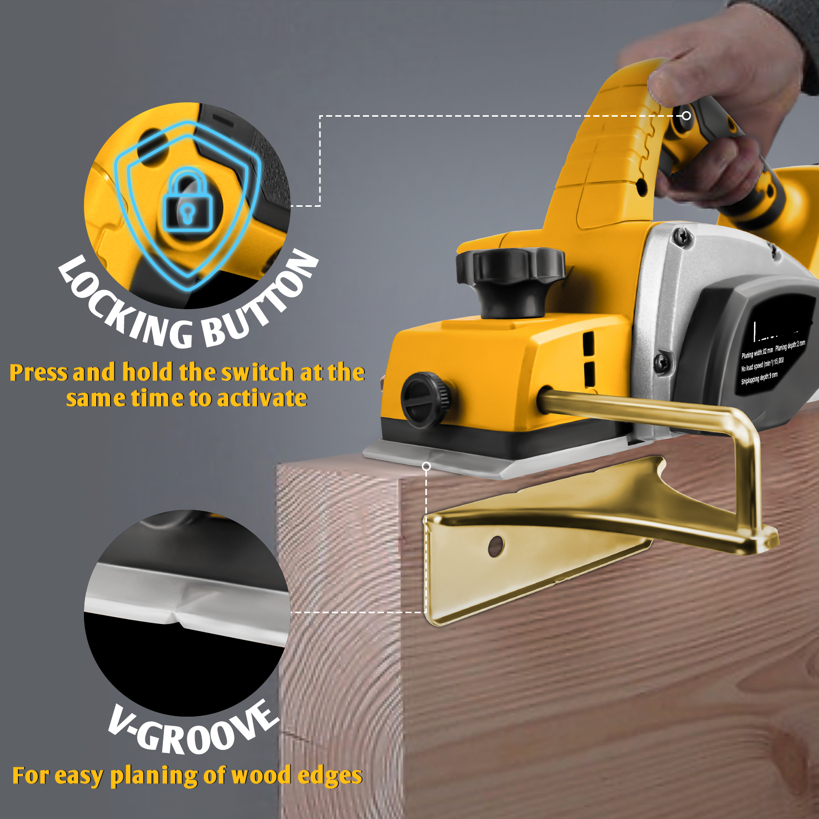 Electric Hand Planer for Dewal - Planer Handheld Electric reseña y precio