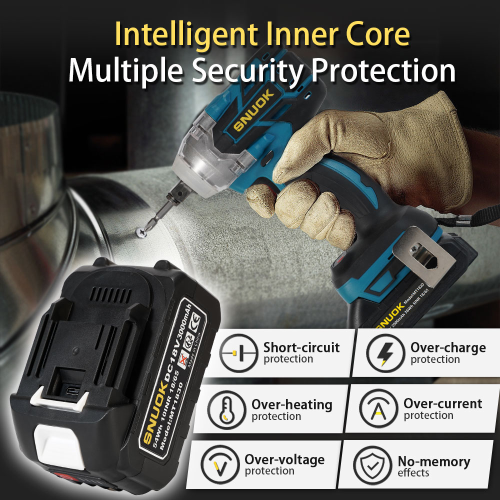 SNUOK 18V electric tool batter - Power Tools Aeg reseña y precio