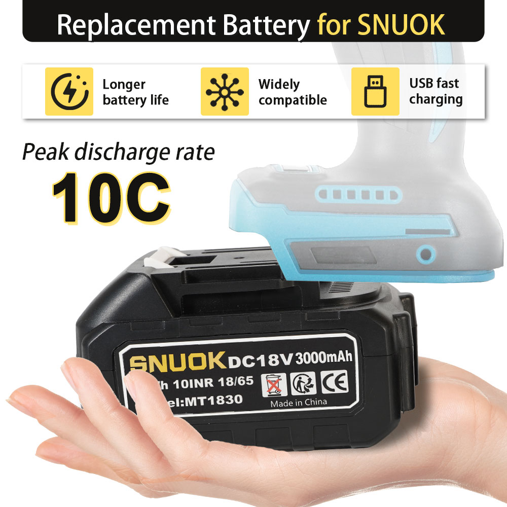 SNUOK 18V electric tool batter - Power Tools Aeg reseña y precio
